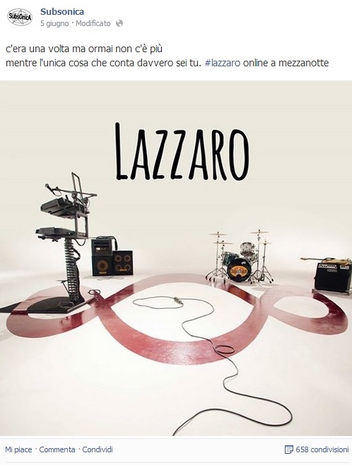 Subsonica Lazzaro tour